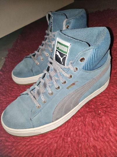 womens PUMA suede sneakers blue green size 7 - Thumbnail 6
