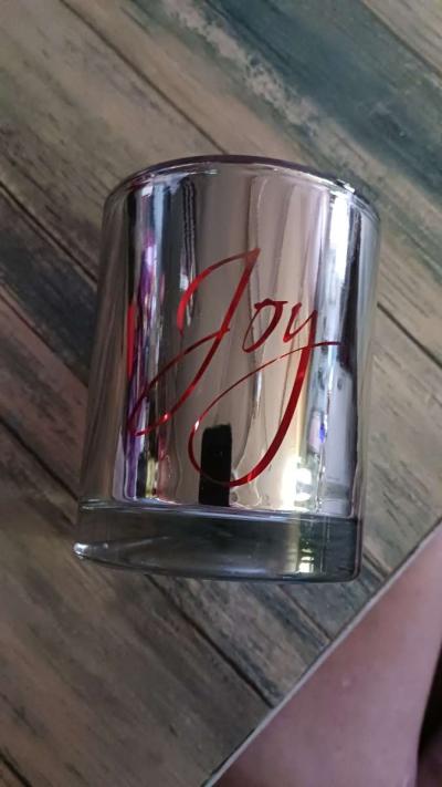 Canyon glass votive candle holder - Des Moines, Iowa