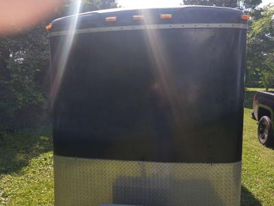 motorcycle trailer with 4 tracks in the floor spare tire - Thumbnail 3