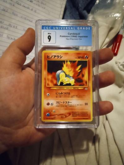 Vintage rare 1999 Japanese CYNDAQUIL CGC SLAB - Thumbnail 5