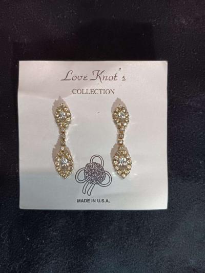 Vintage Love Knots Diamond Earrings - Thumbnail 2