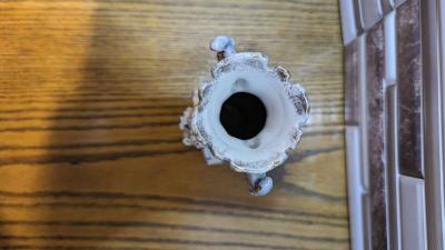 Vintage Victorian  Vase With A 3D Woman Inset Holding Flower - Thumbnail 5