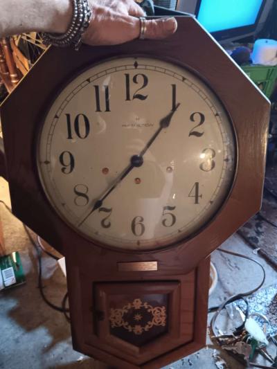 Antique Hamilton Wall Clock