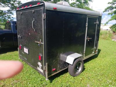 motorcycle trailer with 4 tracks in the floor spare tire - Thumbnail 6