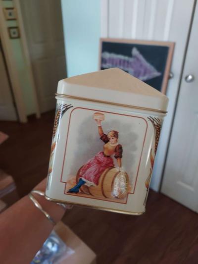 Washburn tin with ORIGINAL RECIPES  extra blank cards of old - Thumbnail 4