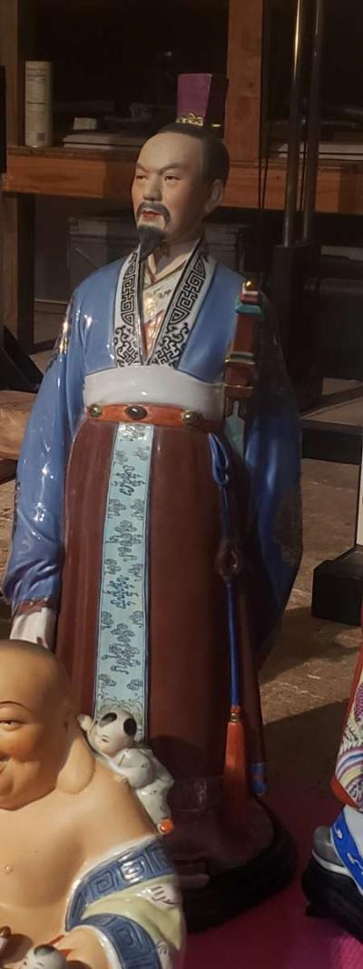 antique Chinese Porcelain Qu Yuan Poet - Thumbnail 6