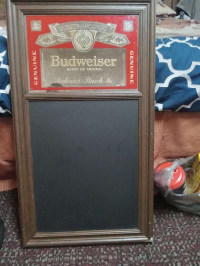 Budweiser chalkboard