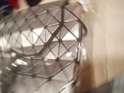 Metallic Studded Geometric Designer Backpack Bag Durable Gla - Thumbnail 6