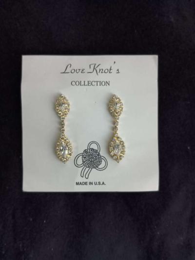 Vintage Love Knots Diamond Earrings - Thumbnail 3
