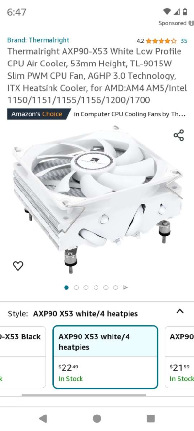 classic low profile CPU cooler - Thumbnail 5