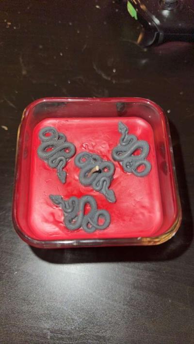 snake themed candle - Thumbnail 2