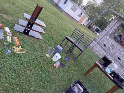 table  chair an entertainment center - Thumbnail 2