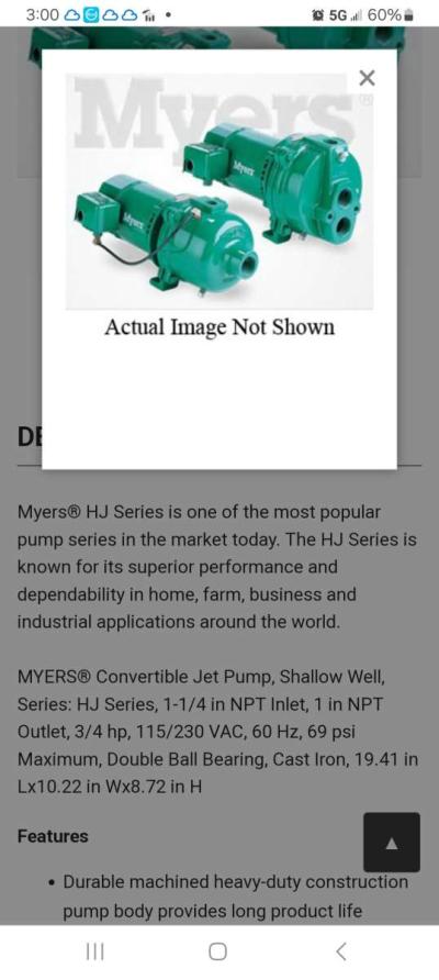 Myers ejecto convertible jet pump - Thumbnail 4