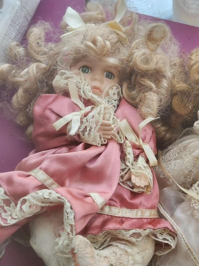 3 porcelain dolls 9in 2 15in - Thumbnail 2