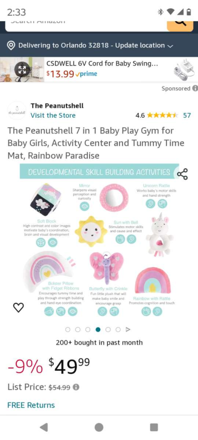 7 in 1 activity gym and play mat - Thumbnail 4