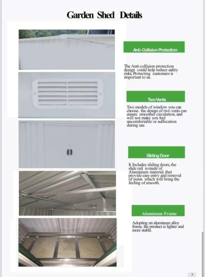 10X8 metal storage shed brand new unopened with base frame a - Thumbnail 3