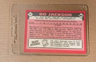 1986 TOPPS TRADED 50T BO JACKSON ROOKIE KANSAS CITY ROYALS - Thumbnail 2