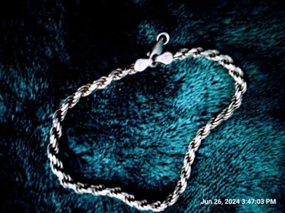 sterling silver bracelet 925made in Italy says in stamp on c - Thumbnail 2