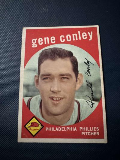 Gene Conley Baseball Card Topps 492 - Portland, Texas