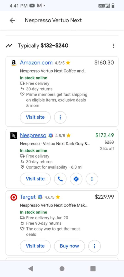 BrandnewNESPRESSO VERTUO NEXT AEROCCINO3 - Thumbnail 5