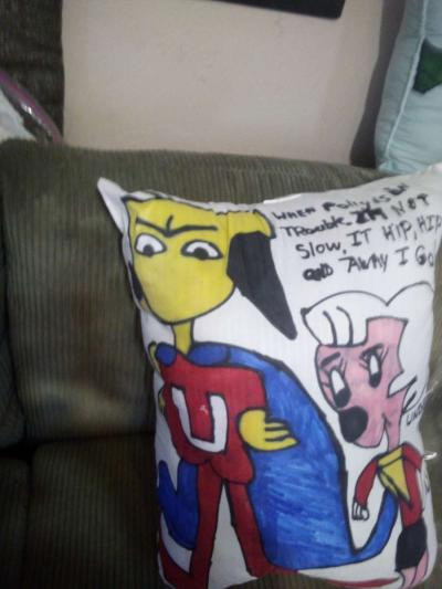 creative cartoons pillows - Thumbnail 2