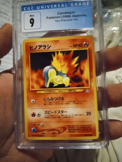 Vintage rare 1999 Japanese CYNDAQUIL CGC SLAB - Thumbnail 2