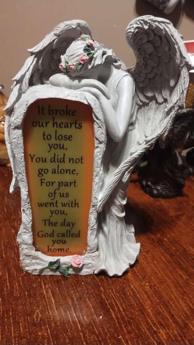 praying Angel on a stone - Abilene, Texas