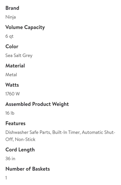 ninja air fryer saute steamer cooker - Thumbnail 3