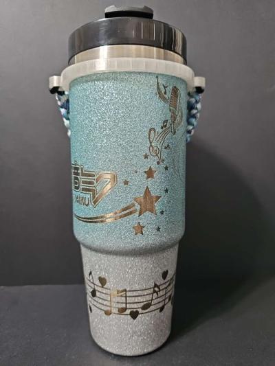 30oz Laser Engraved Insulated Tumbler Hatsune Miku - Thumbnail 5
