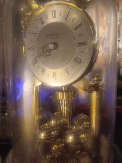 Danbury Clock Company Germany Anniversary Clock Glass Dome B - Thumbnail 2