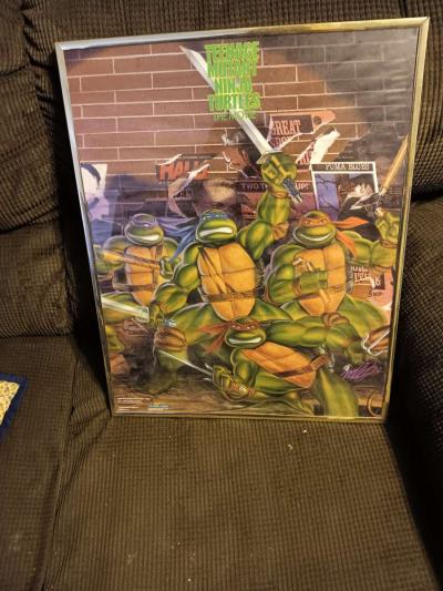 vintage Teenage mutant ninja turtles movie poster