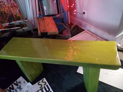 solid oak wood bench - Thumbnail 2