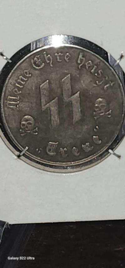 wwii 90 percent silver 50 groschen german NZI - Thumbnail 4