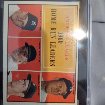 1960 homerun leaders mickey mantle card - Thumbnail 3