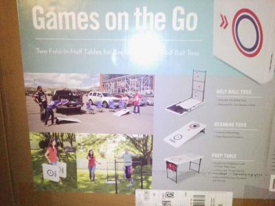 bran new corn hole golf laterall bean bag toss its metal - Thumbnail 2