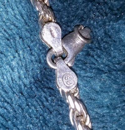 sterling silver bracelet 925made in Italy says in stamp on c - Thumbnail 4