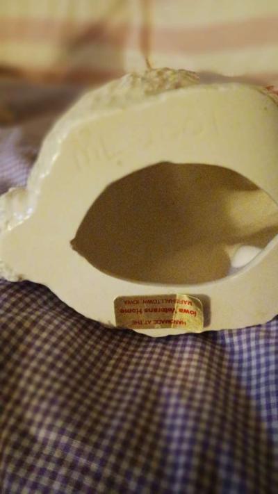 ceramic white rabbit made at va home in marshalltown iowa by - Thumbnail 4