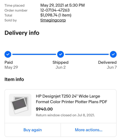 HP designjet T250 - Thumbnail 5