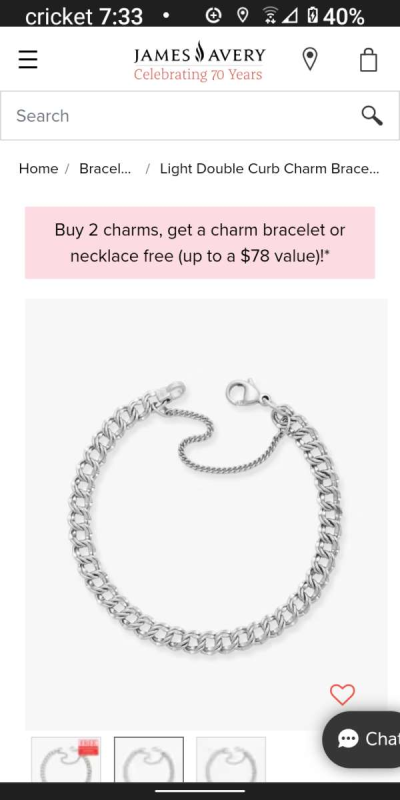 Authentic James Avery Mothers day charm bracelet - Thumbnail 2