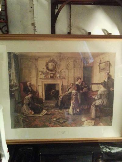 antique pitchure under glass - Thumbnail 4