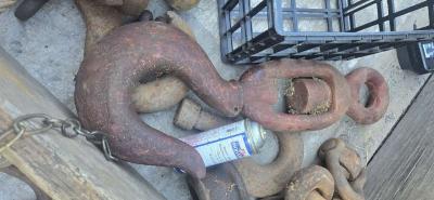 very heavy old vintage swivel hook - Thumbnail 6