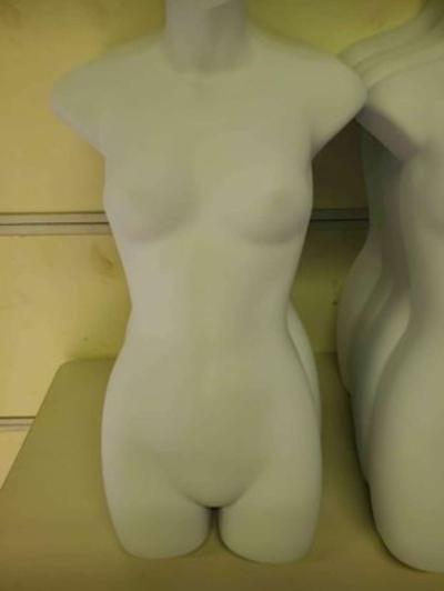 Female Molded White Form w Hook  Mannequin  Retail Boutique - Thumbnail 3