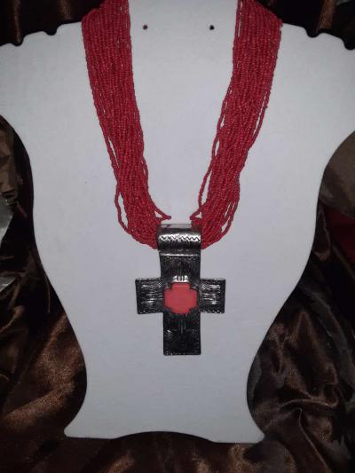 Jasper inspirational necklace