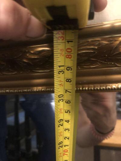 antique gold framed mirror - Thumbnail 4