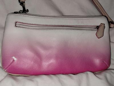 Pink and white COACH Peyton Ombre wristlet - Thumbnail 3