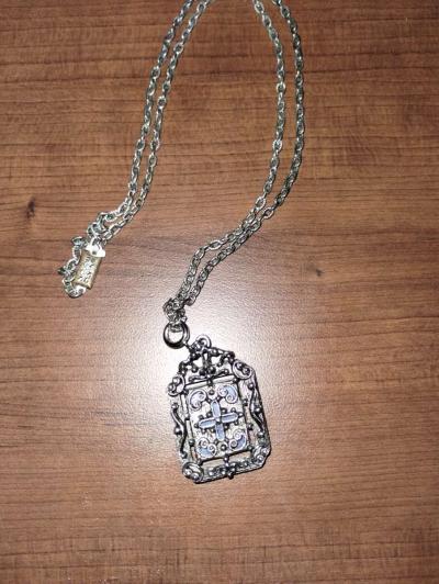 Sarah Coventry two sided pendant charm necklace - Thumbnail 3