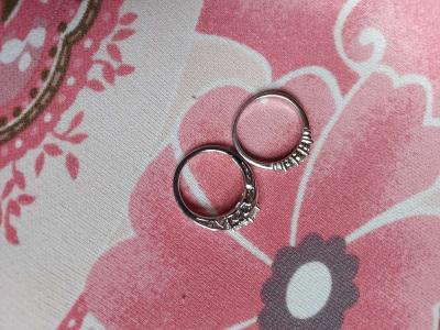 size 7 925 SILVER W  PERFECT CZ STONES  SET - Thumbnail 5