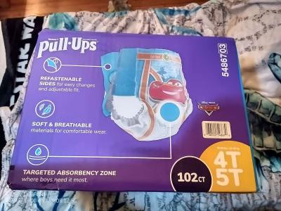 Huggies PullUps Training Pants for Boys 4T5T 3850 Pounds 102 - Thumbnail 2