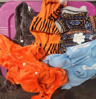 Pet Dog Lot of 5 Full Length Outfits Never Worn SZs ML - Thumbnail 4