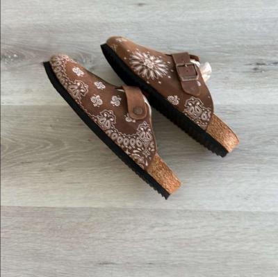 Bravest Studio London Mule Mocha Paisley 9 NWT - Thumbnail 5